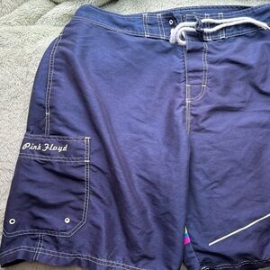 Pink Floyd Dark Side of the Moon Men's 38 Navy Swim Shorts